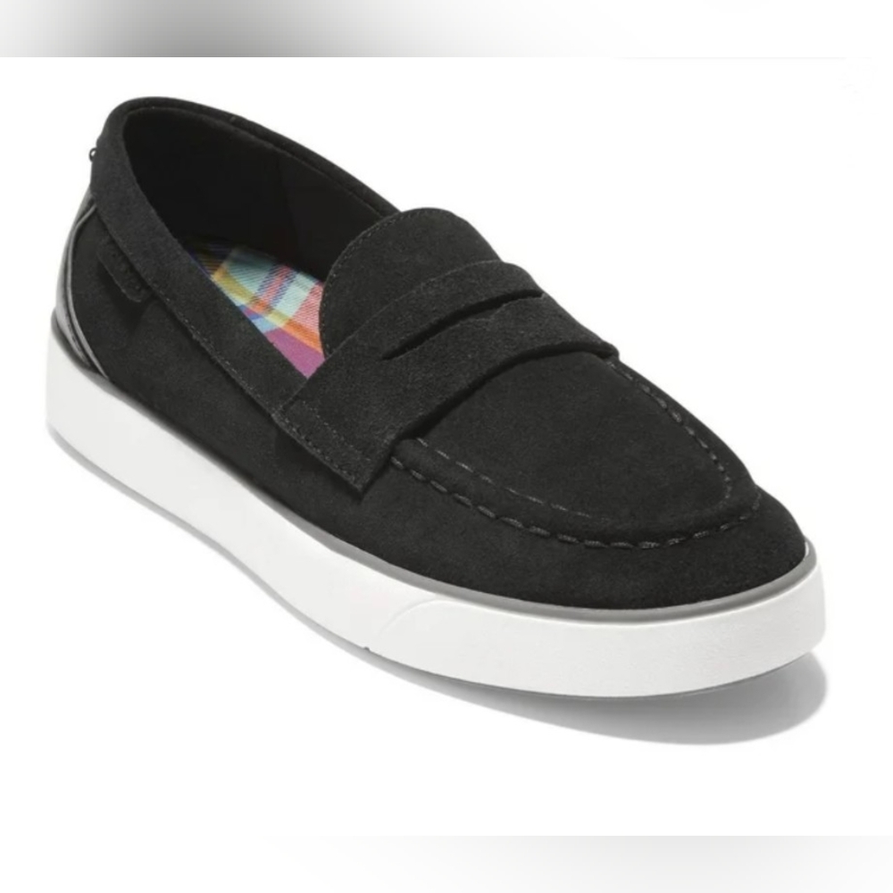 EUC Cole Haan black Nantucket 2.0 Suede Slip On Loafers